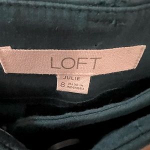 Teal LOFT, ankle length, tapered pants